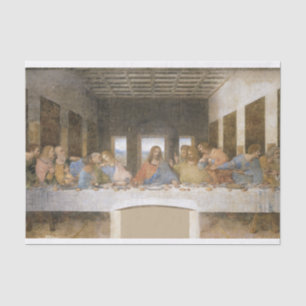 Papier Mousseline La Dernière Cène, 1494-1498 par Leonardo da Vinci
