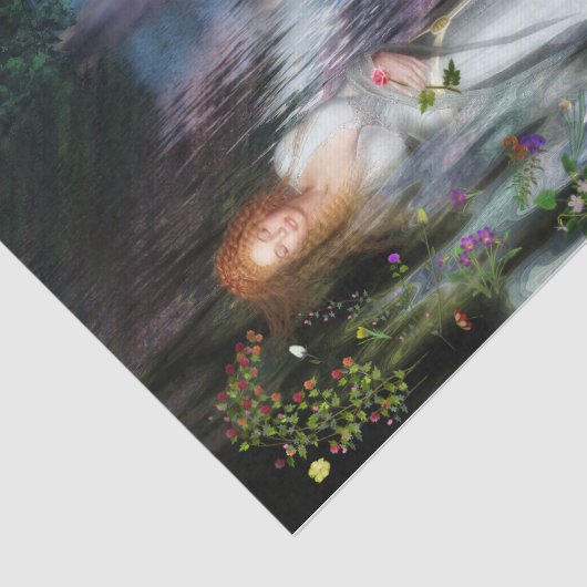 Papier Mousseline La Dernière Repose d'Ophélie (Détail)