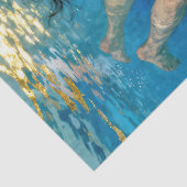 Papier Mousseline "La descente de Mio" - Un portrait océanique (Détail)