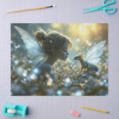 Papier Mousseline La fée et son dragon de compagnie (Artisanat)