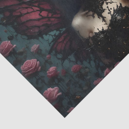 Papier Mousseline La fée Rose foncée (Détail)