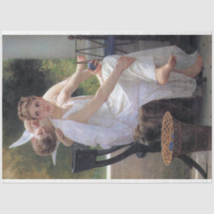 Papier Mousseline La femme avec l'imbécile, Bouguereau