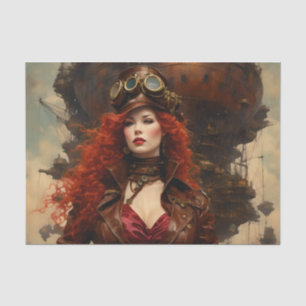 Papier Mousseline La femme Steampunk