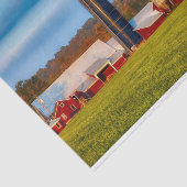 Papier Mousseline La ferme laitière du New Hampshire à l'automne (Détail)