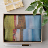 Papier Mousseline La ferme laitière du New Hampshire à l'automne (Cadeau)