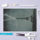 Papier Mousseline La foudre frappe la Tour Eiffel (Artisanat)