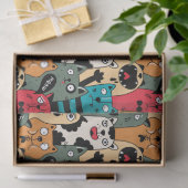 Papier Mousseline La foule des chats (Cadeau)