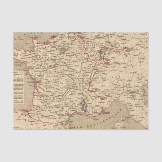 Papier Mousseline La France 1643 un 1715 (Recto)