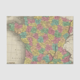 Papier Mousseline La France, dans les départements