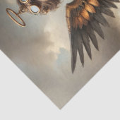 Papier Mousseline La gardienne ailée déroupage la femme (Détail)