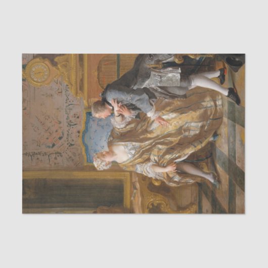 Papier Mousseline La Garterie de Jean-François de Troy (Recto)