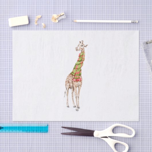 Papier Mousseline La girafe dans une écharpe (Artisanat)