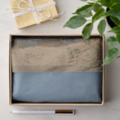 Papier Mousseline La girafe habillée de robes bleues découpage flora (Cadeau)