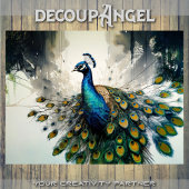 Papier Mousseline La grâce enchantée de Peacock - découpage -