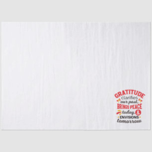 Papier Mousseline La gratitude clarifie notre passé – Art Inspirant