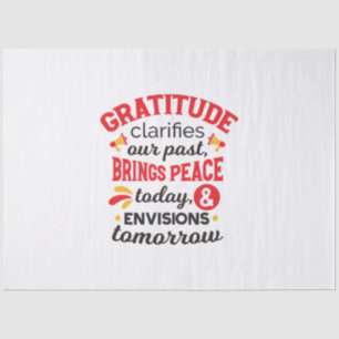 Papier Mousseline La gratitude clarifie notre passé – Art Inspirant