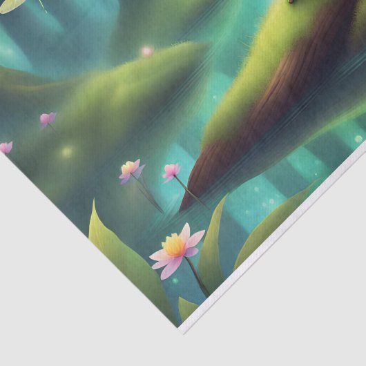 Papier Mousseline La grenouille Lune Fairytale Decoupage (Détail)