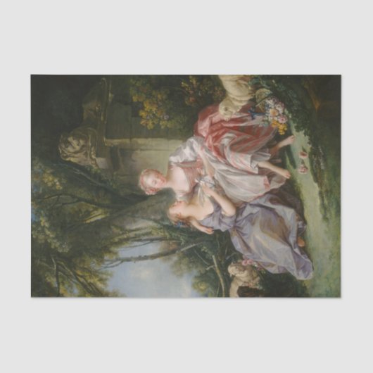 Papier Mousseline La lettre d'amour de François Boucher (Recto)