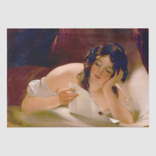 Papier Mousseline La lettre d'amour (par Thomas Sully) (Recto)