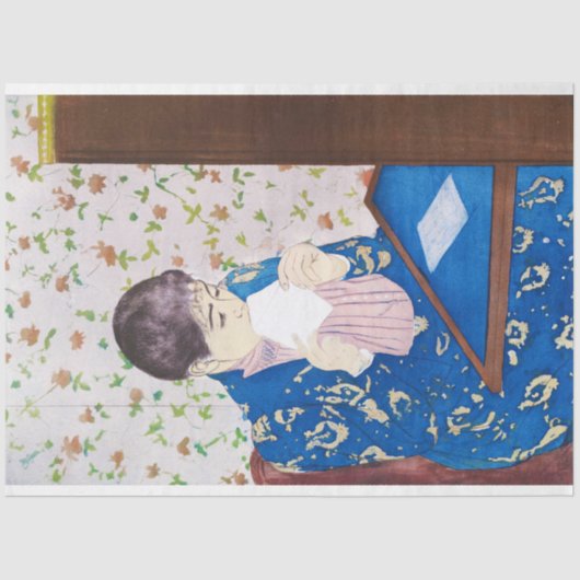 Papier Mousseline La Lettre, Mary Cassatt (Recto)