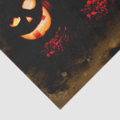 Papier Mousseline La Lune d'Halloween et le découpage Citrouille (Détail)