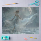 Papier Mousseline La Lune et la mer (Artisanat)