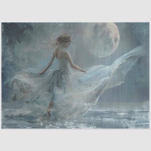 Papier Mousseline La Lune et la mer (Recto)