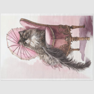 Papier Mousseline La marguerite du chat Découpage