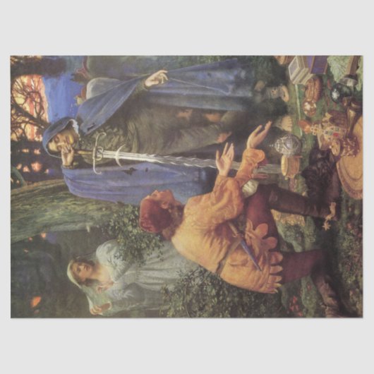 Papier Mousseline La mariée de Bertuccio (par Edward Robert Hughes) (Recto)