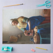 Papier Mousseline La Milkmaid, Johannes Vermeer, 1657-1658 (Artisanat)