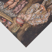 Papier Mousseline La nuit avant Noël par Arthur Rackham (Détail)