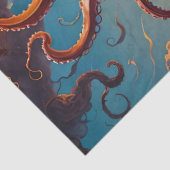 Papier Mousseline La page de découpage du monstre de la mer de Krake (Détail)