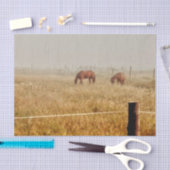 Papier Mousseline La page de découpage rustique des chevaux (Artisanat)