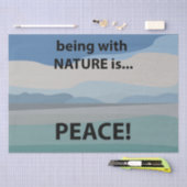 Papier Mousseline La paix avec la nature est la paix (Artisanat)