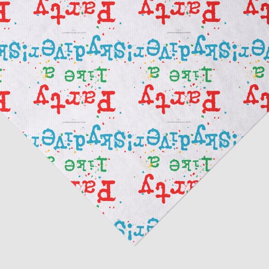 Papier Mousseline La partie aiment un PARACHUTISTE ! (Détail)