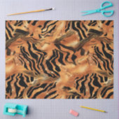 Papier Mousseline La Parties scintillant Tiger Series Design #10 (Artisanat)