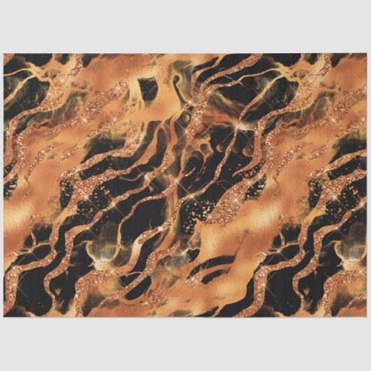 Papier Mousseline La Parties scintillant Tiger Series Design #12 (Recto)