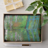Papier Mousseline La passerelle japonaise par After Claude Monet (Cadeau)