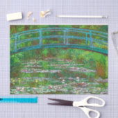 Papier Mousseline La passerelle japonaise par After Claude Monet (Artisanat)