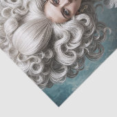 Papier Mousseline La perruque en poudre Charlotte Rococo French Deco (Détail)