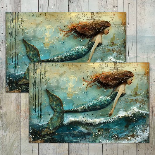 PAPIER MOUSSELINE LA PETITE SIRENE DECOUPAGE
