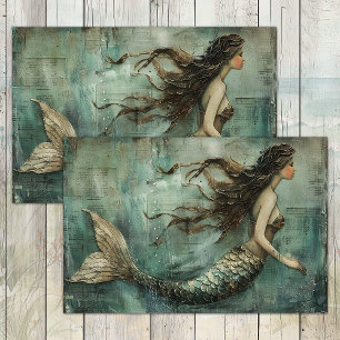 PAPIER MOUSSELINE LA PETITE SIRENE DECOUPAGE