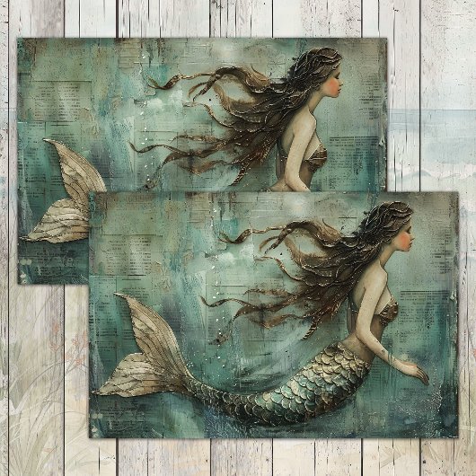 PAPIER MOUSSELINE LA PETITE SIRENE DECOUPAGE