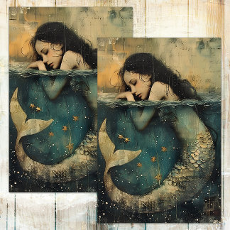 PAPIER MOUSSELINE LA PETITE SIRENE DECOUPAGE