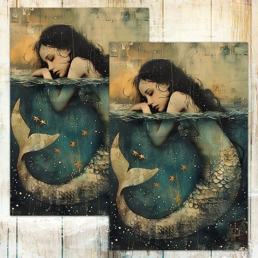 PAPIER MOUSSELINE LA PETITE SIRENE DECOUPAGE