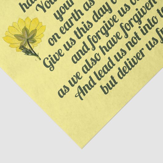 Papier Mousseline La prière des seigneurs (Détail)