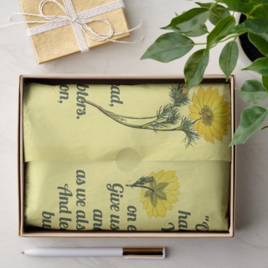 Papier Mousseline La prière des seigneurs (Cadeau)