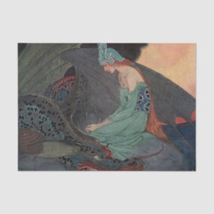 Papier Mousseline « La Princesse et le Dragon » d'Elenore Abbott