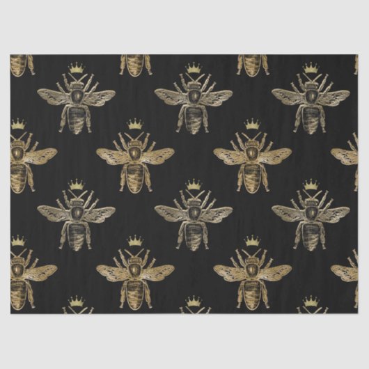 Papier Mousseline La Reine des abeilles sur la page de découpage noi (Recto)