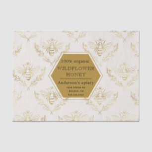 Papier Mousseline La reine vintage d'or a été monogramme